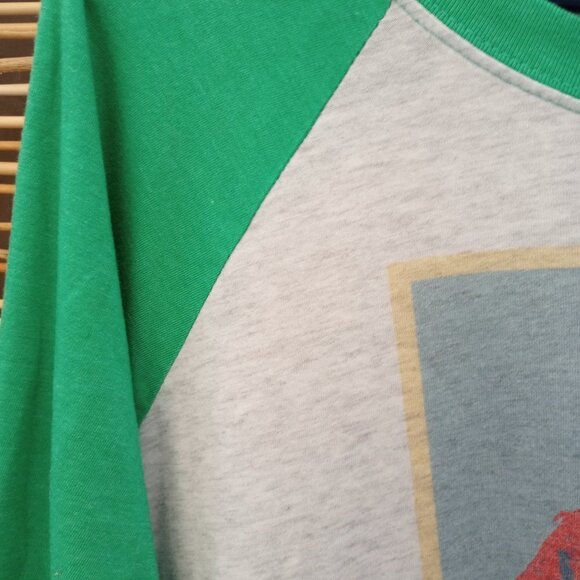 Next Level Green & Gray Santa Elf Buddy Tshirt - Men's - Unisex - XL - Picture 4 of 9